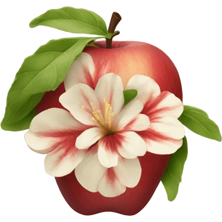 Make me a flower apple emoji