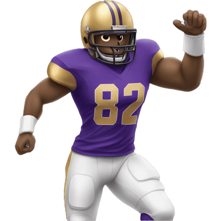 american-football-player-purple-and-gold-jersey emoji