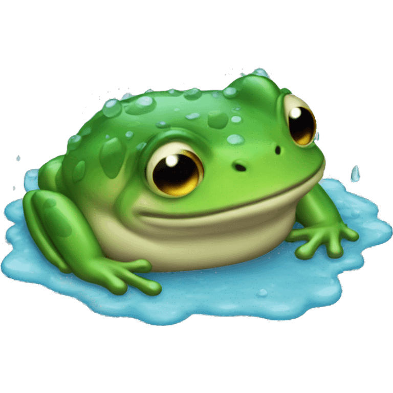 Best water rain emoji frog setdown emoji