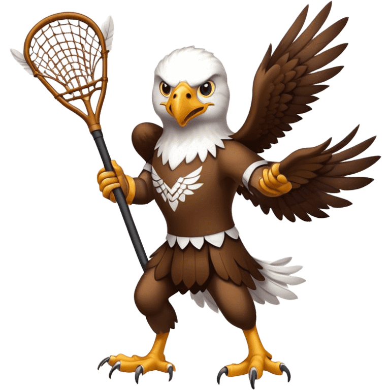 eagle playing lacrosse emoji