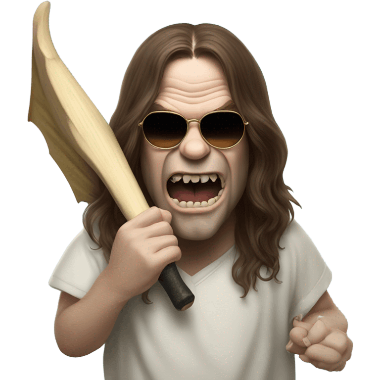 ozzy osbourne biting a bat (animal) emoji