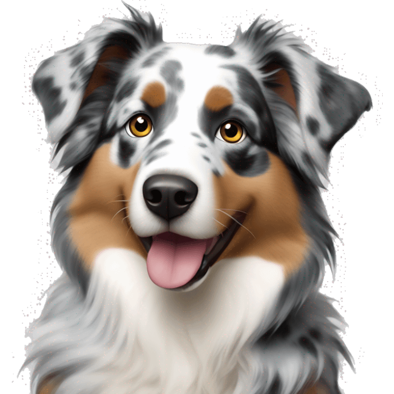 Blue Merle Australian Shepherd emoji