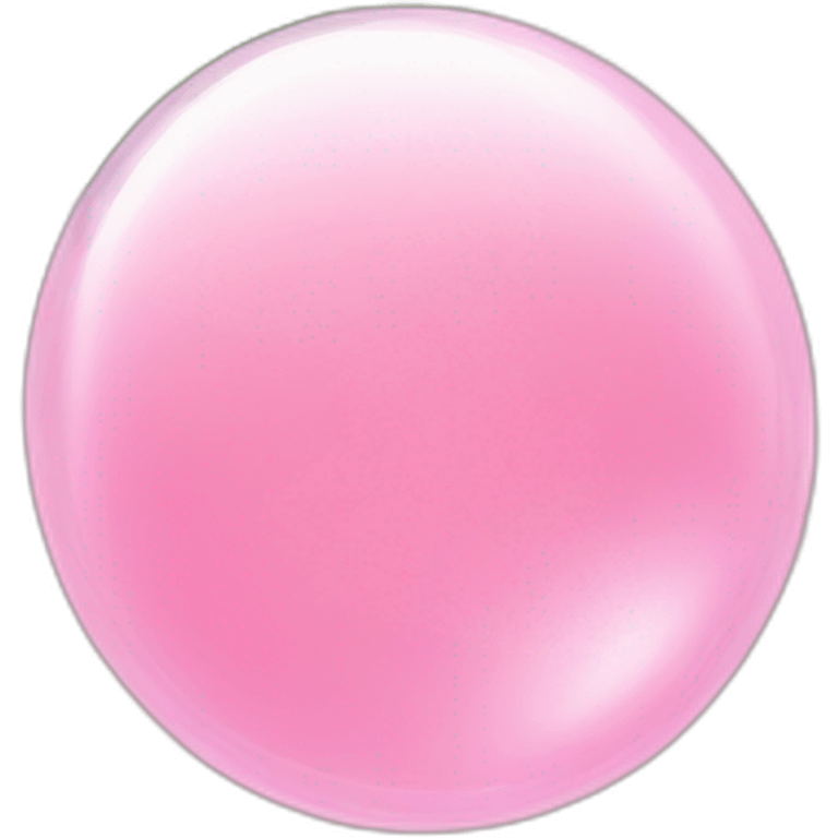 Bubble pink emoji