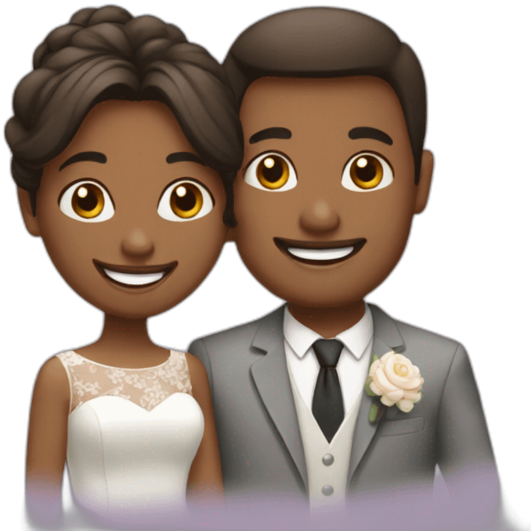 Happy married couple emoji