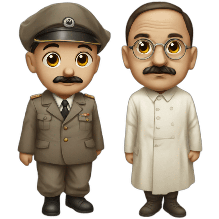 gandhi and hitler baby emoji