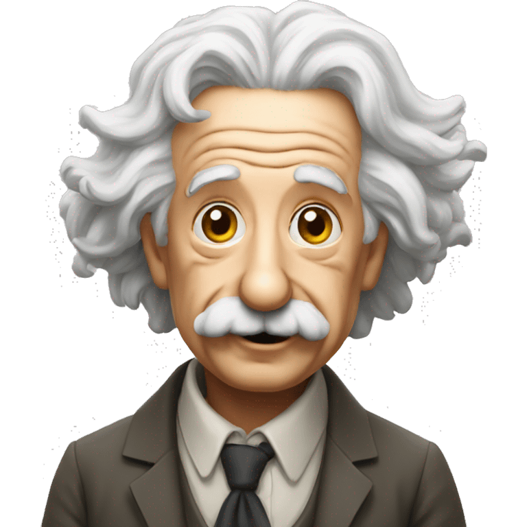 Albert Einstein tongle emoji