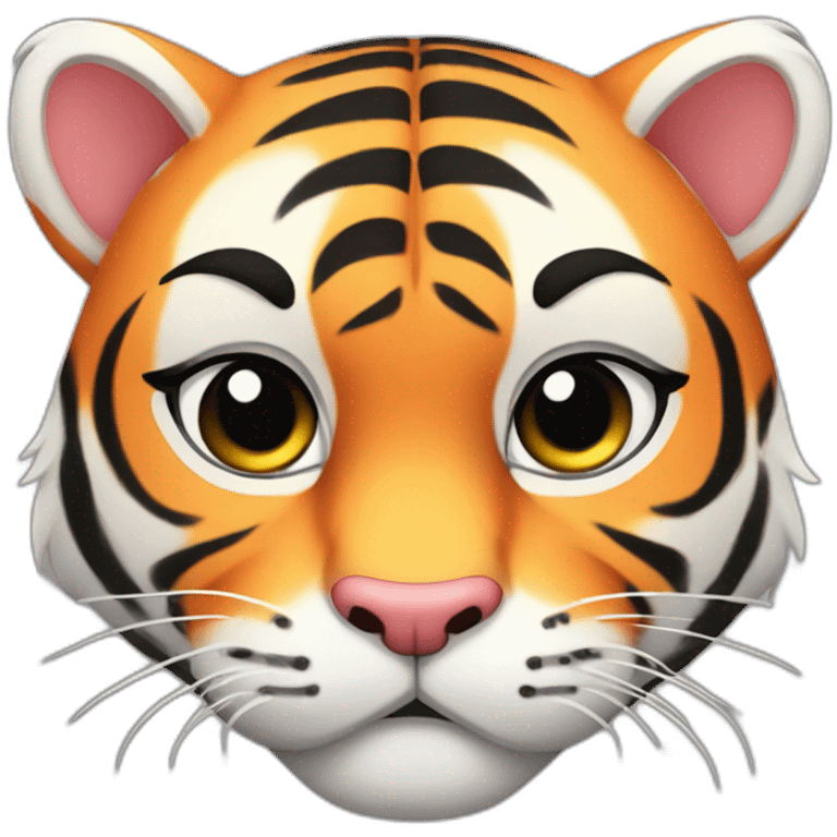 cute little chubby tiger emoji