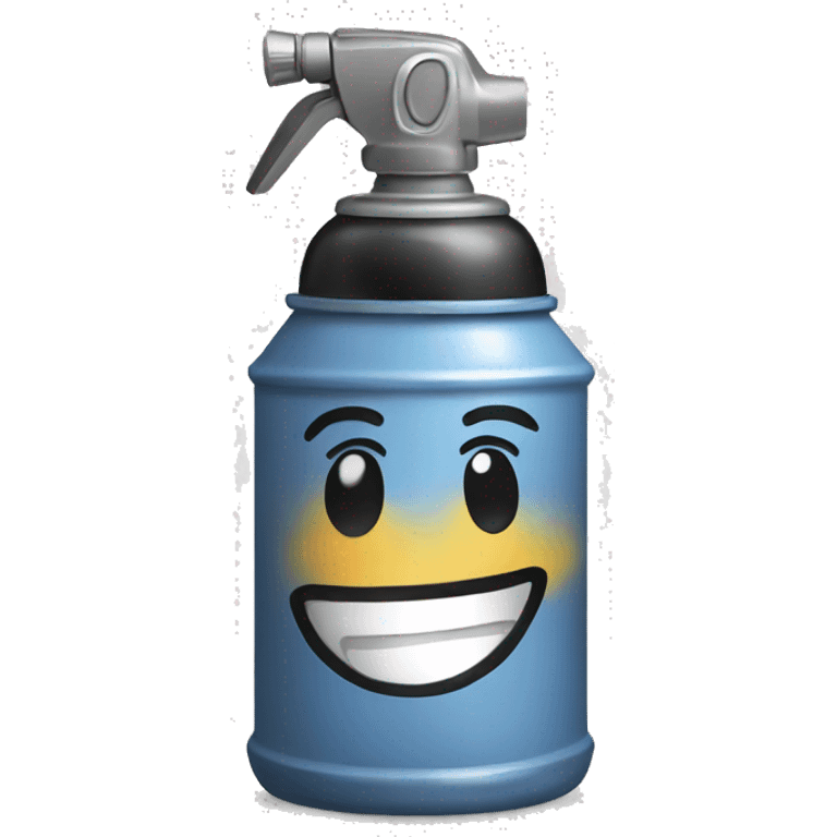 smiling spray paint can  emoji