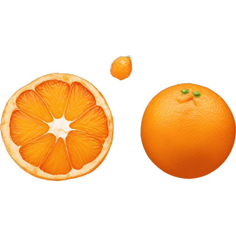 peeled tangerine emoji