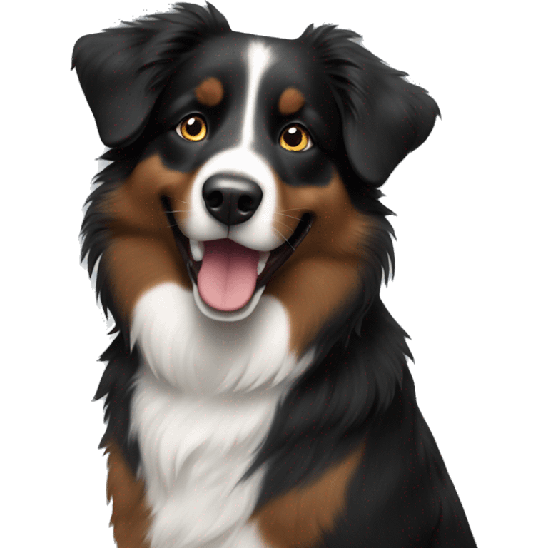 Black female australian shepherd  emoji