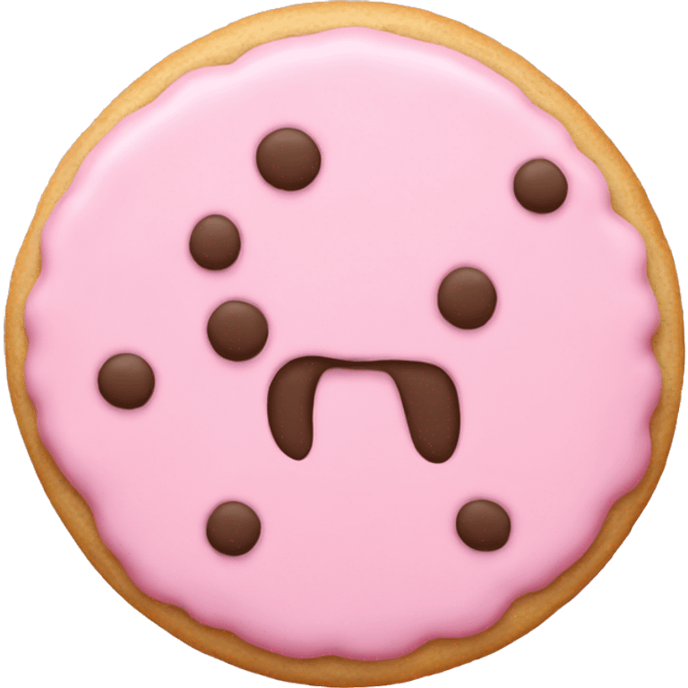 pastel pink cookie emoji