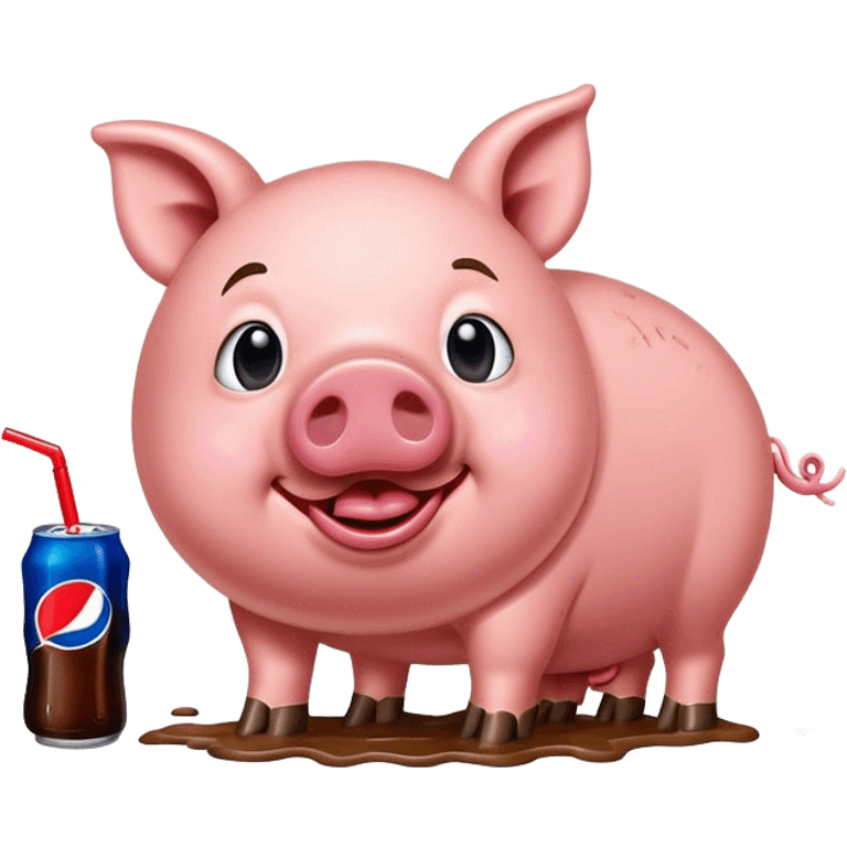 Muddy Pig and Pepsi  emoji