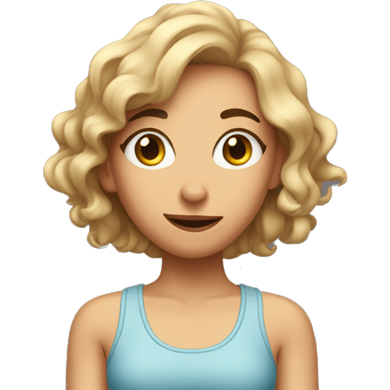 dizzy girl in tank top emoji