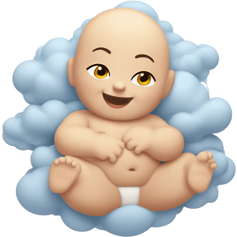 Baby farting emoji