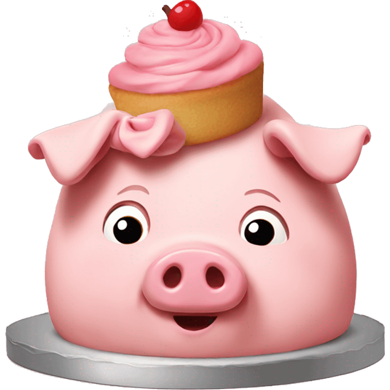 Pig cake pig emoji