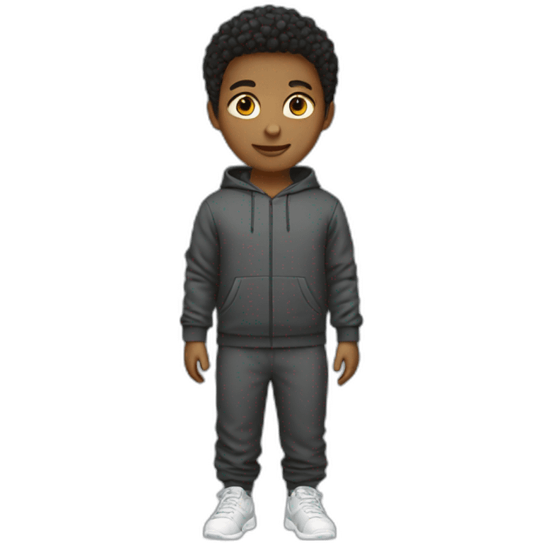 boy wearing a tracksuit full body emoji