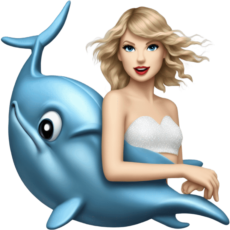 Taylor swift on a dolphin emoji