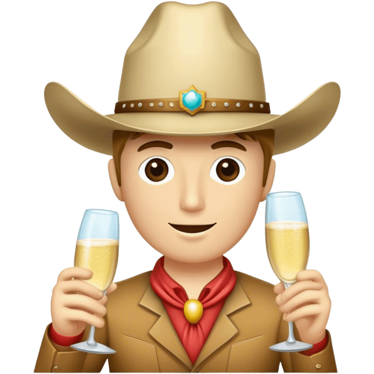 Cowgirl partying  emoji