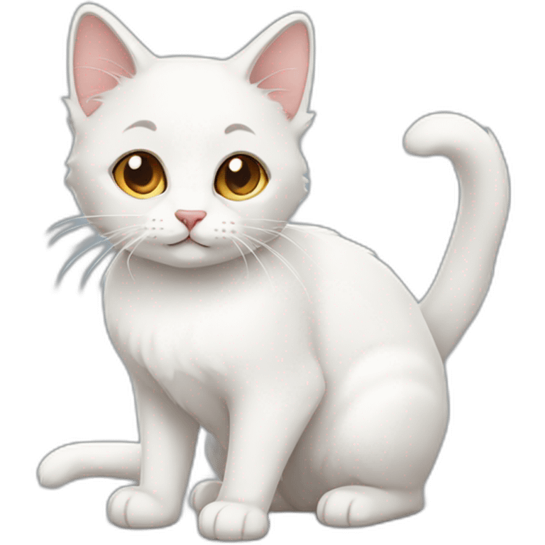 white calico cat emoji