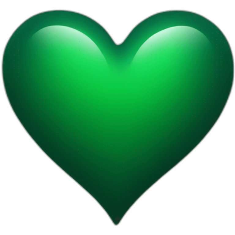 Dark green heart emoji