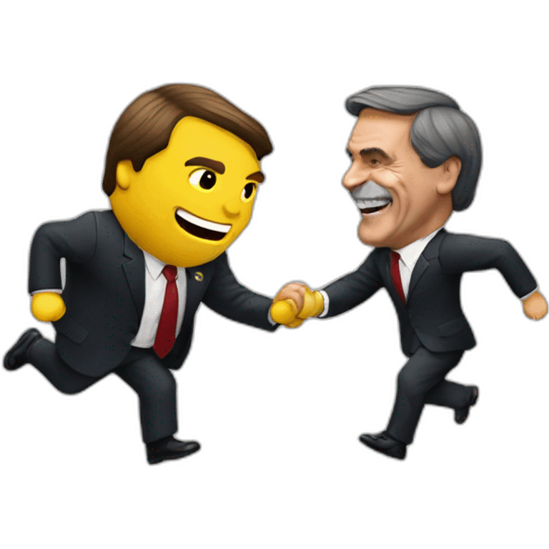 bolsonaro batendo no lula emoji