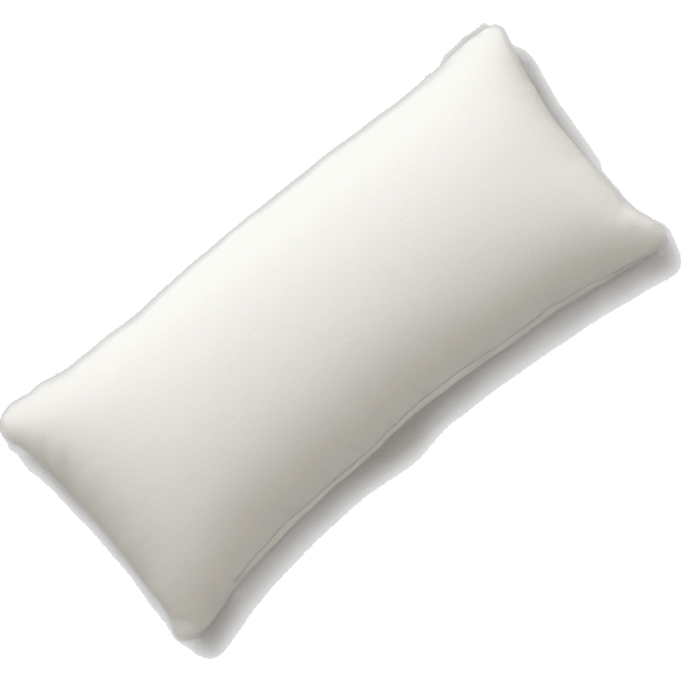 Soft cozy pillow in white color emoji