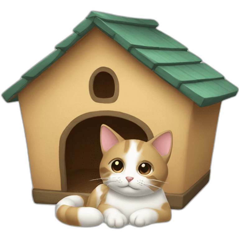 cat-houseを emoji