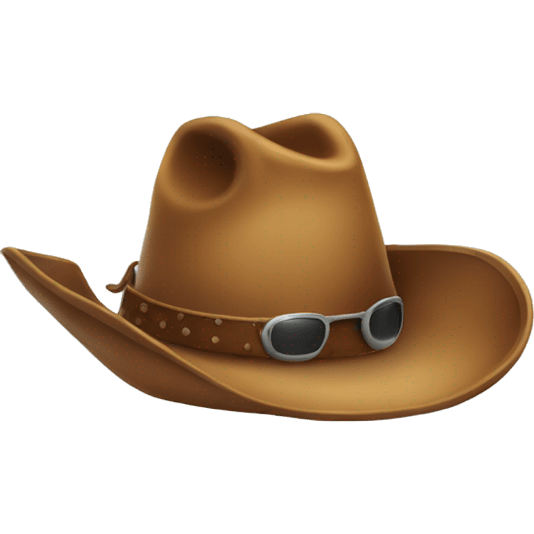 cowboy hat with sunglasses  emoji