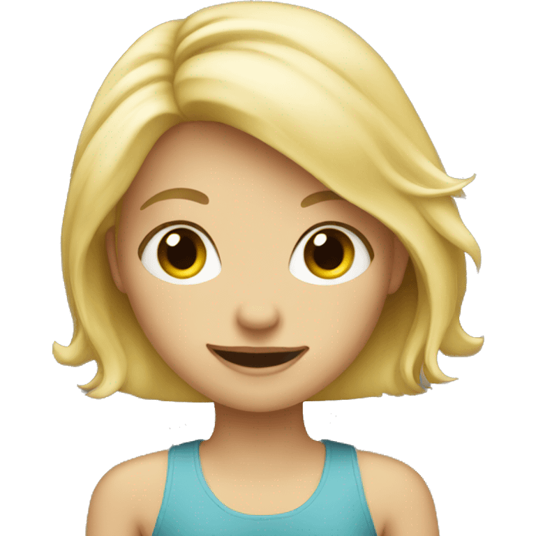 Blond girl  emoji