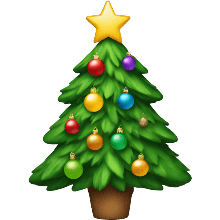 Christmas tree with decorations  emoji