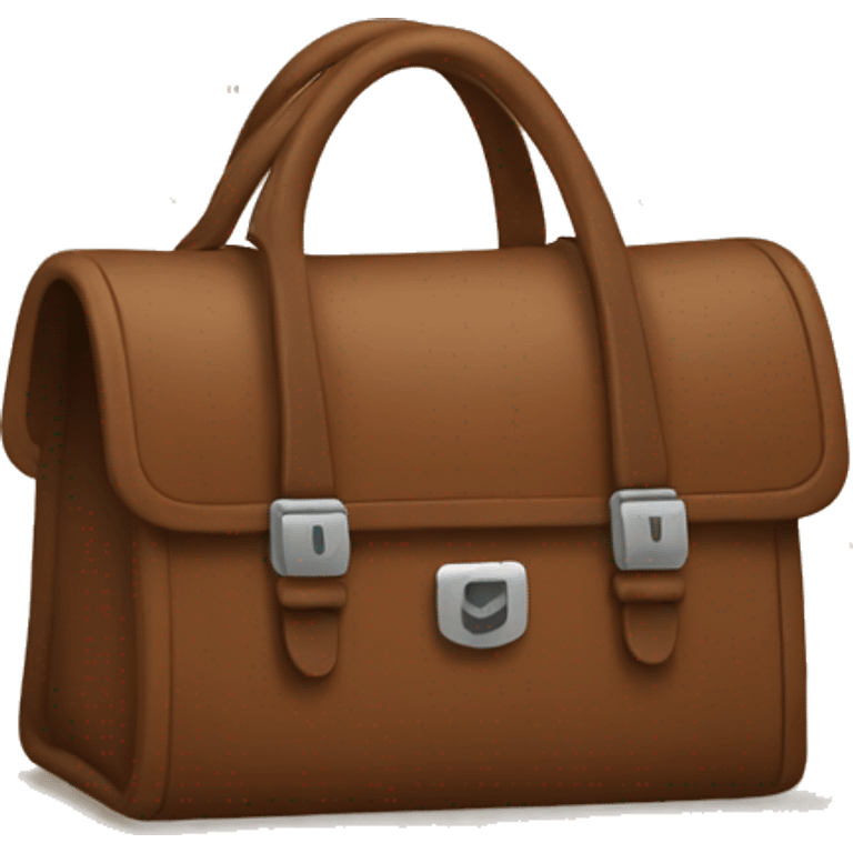 Brown berkin bag emoji