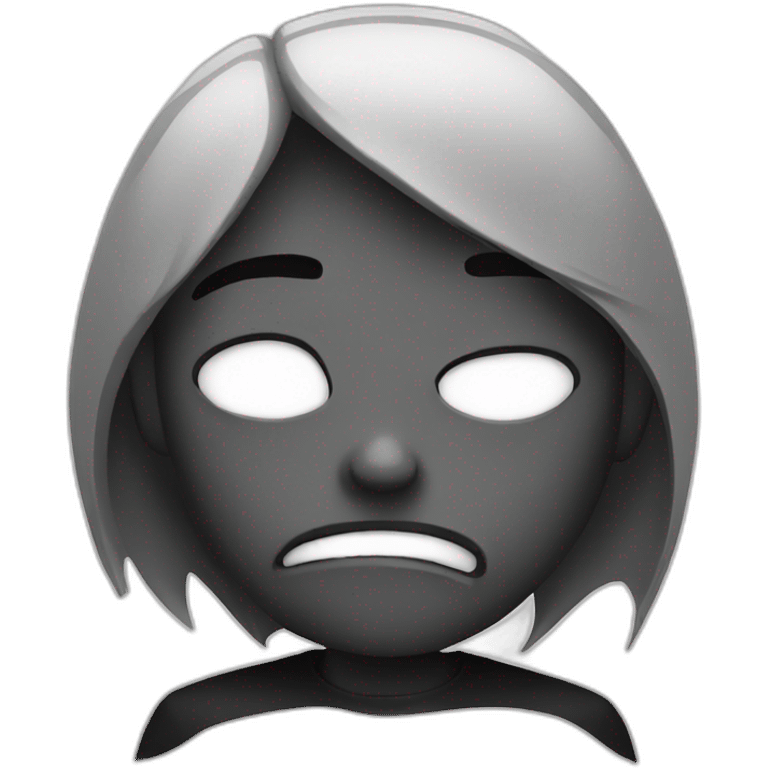 Creepy emo emoji