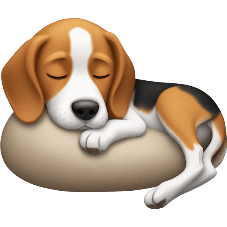 Beagle sleeping emoji