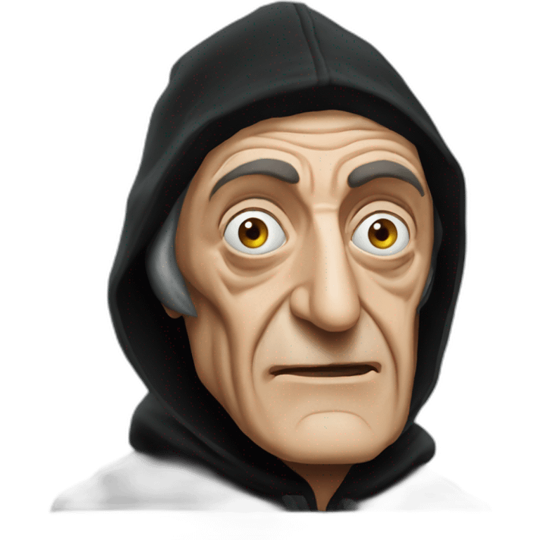 marty feldman black hood cross-eyed emoji