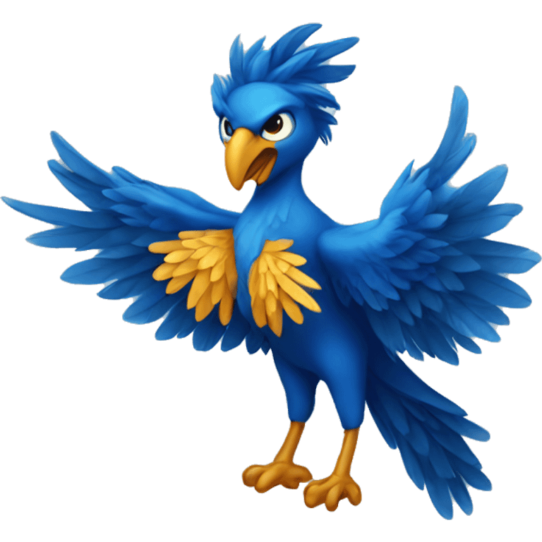 blue phoenix emoji