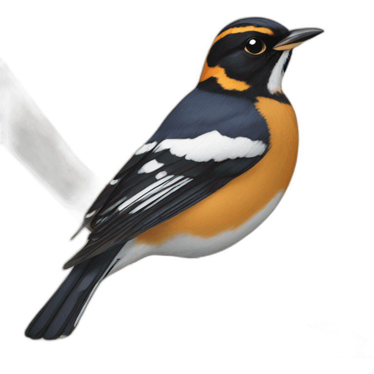 varied thrush magpie emoji