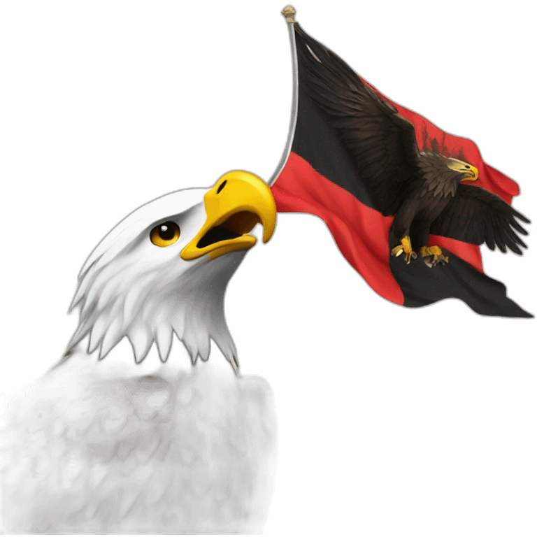 eagle with albanian flag emoji