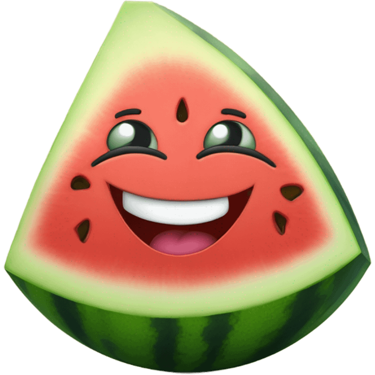 Smiling watermelon emoji