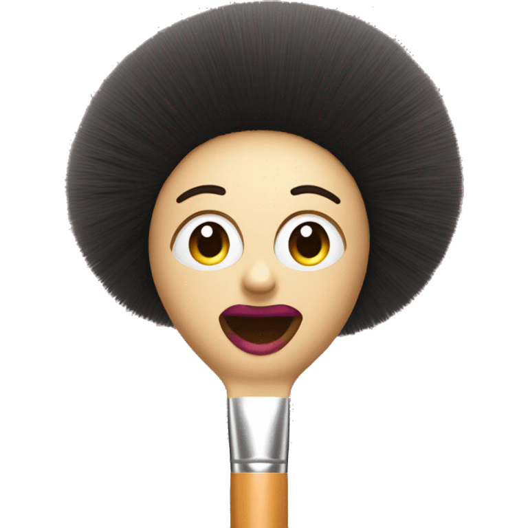 Makeup brush emoji