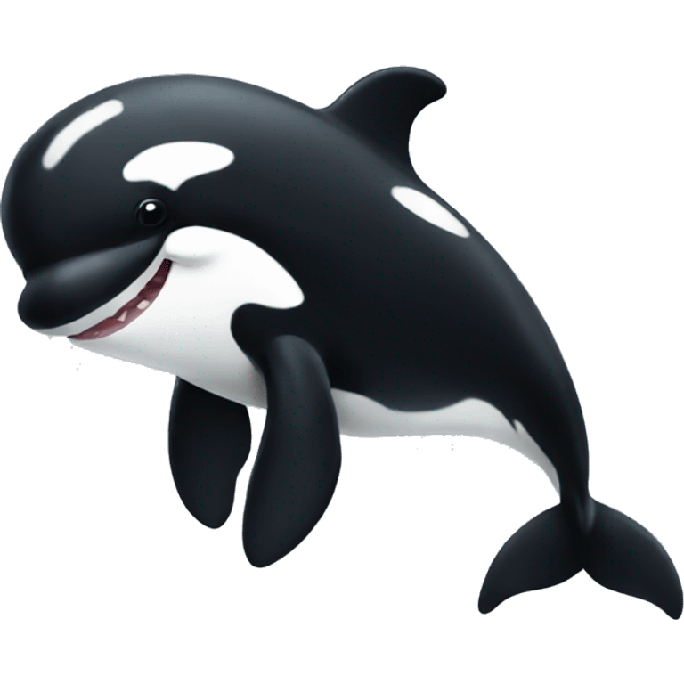 Cute orca emoji