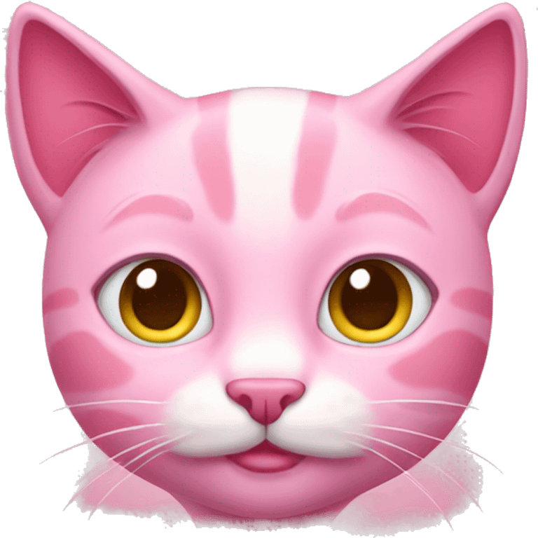 Pink cat  emoji