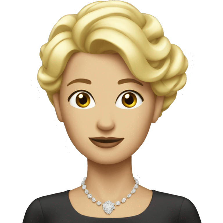 blonde elegant woman emoji