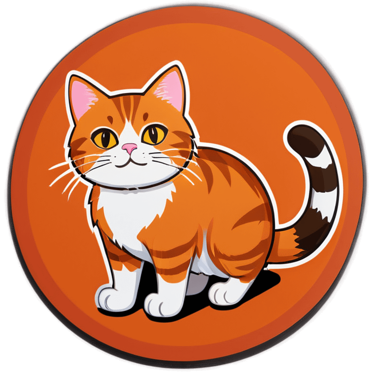 lead tabby cat and orange cat emoji