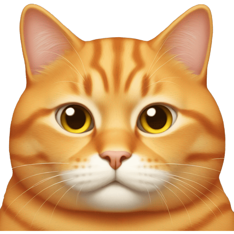 Fat Orange cat  emoji