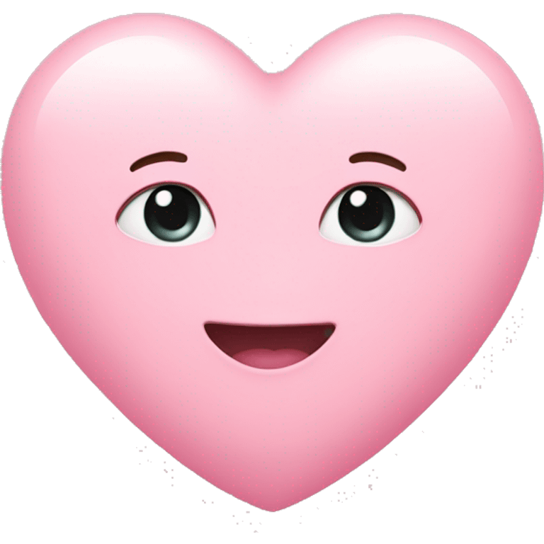 Baby pink heart emoji