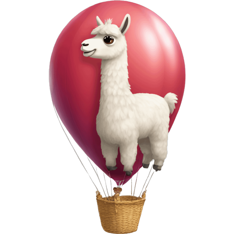 llama in a baloon emoji