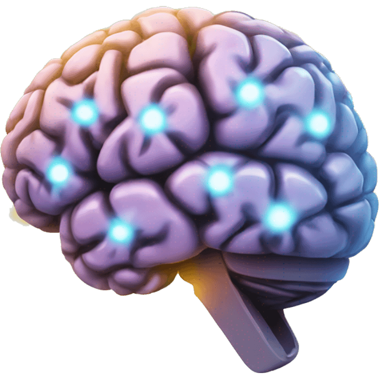 brain open with glowing stuff coming  emoji