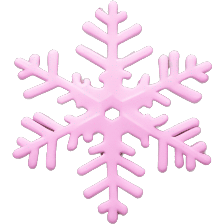 pastel pink snowflake  emoji