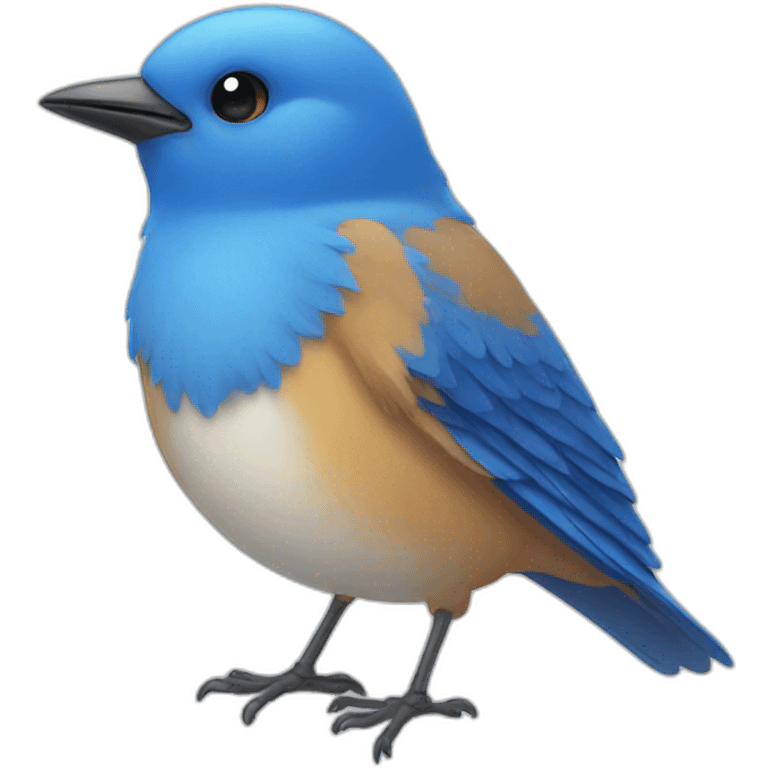 Blue bird emoji