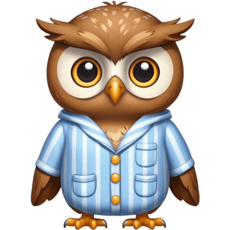 Owl in pajamas  emoji